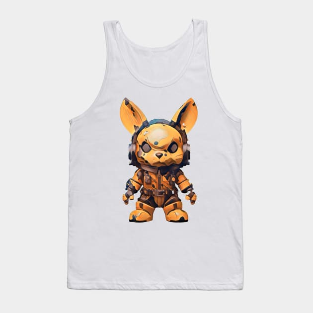 Yellow rabbit Tank Top by javierparra